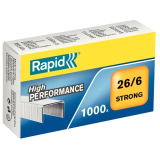 Rapid Agrafes 26/6mm 1M G Strong