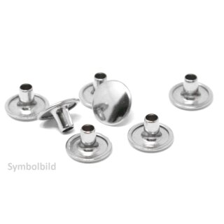 Prym sew-free fastener,  Cap 3000/24 NIETH 6,3 mm brass Si-nickel free (1000 pieces)