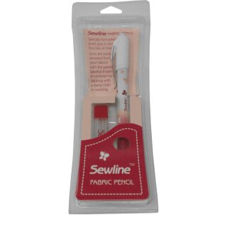 Sewline Fabric Pencil white with 8 leads