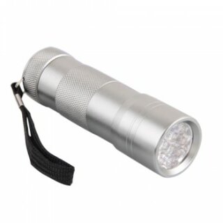 LED UV-Lampe Schwarzlicht Taschenlampe, schwarz