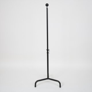 Bust stand black 25 mm round pipe, height adjustable