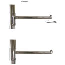 Double portant pour vêtement (514A) L180 cm, H205 cm, avec bras
