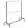 Double garment rack black (514A) L180 cm, H205 cm, 100 mm rollers, with hanging arm