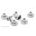Prym Bottone automatico senza cucire KAPPE 226/23/4 Messing argento nickelfrei (1000 pezzi)