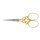 WaSa embroidery scissor gold plated 3,5"