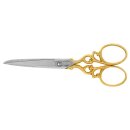 WaSa embroidery scissor gold plated 4,5"