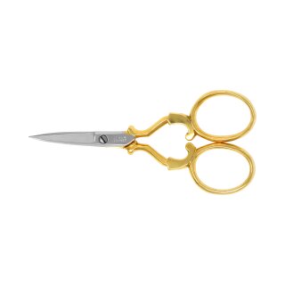 WaSa hardanger shears/embroidery scissor gold plated 3,5"
