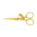 WaSa embroidery scissor Hahn gold plated 4"