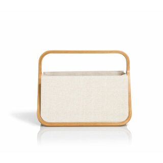 Prym Fold & Store Basket "canvas & bamboo" natur (1 St)