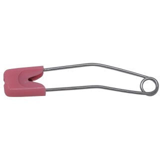 Baby-Sicherheitsnadeln 56 mm (100 Stück) rosa