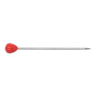 Tapezierstecker / Tapeziernadeln 1,4 x 60 mm großer Nadelkopf (100 Stück) rot