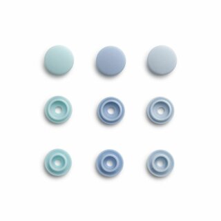 Prym Prym Love Color Snaps Mini Mischpackung hellblau (36 Stück)