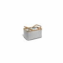 Prym Fold & Store Basket Canvas & Bamboo grau (1 Stück)