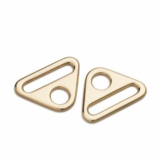 Prym Triangel-Ringe mit Steg 25 mm new gold (2 Stück)