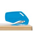 MARTOR SECUMAX PLASTICUT safety knife, cyan, stainless, TiN (10 in a box)