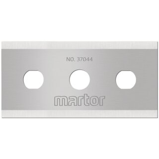 Martor INDUSTRIAL BLADES No. 37044, wide ground, 0.4 mm (10 in transparent packaging)