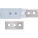 MARTOR industrial blade No. 37044, wide ground edge, 0.40 mm (10 in transparent pack)