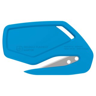 Coltello di sicurezza MARTOR SECUMAX PLASTICUT ciano (10 in scatola)