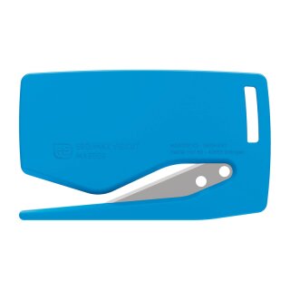 MARTOR SECUMAX VISICUT safety knife, cyan (10 in a box)
