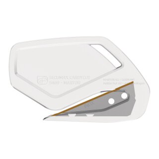 MARTOR SECUMAX CARDYCUT safety knife, transparent, stainless (10 in box)