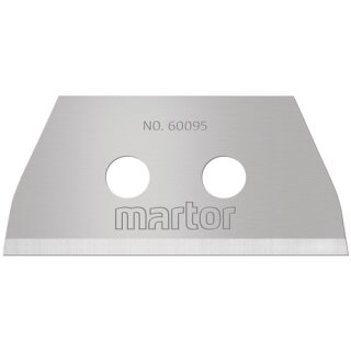 Martor TRAPEZKLINGE No. 60095, wide grind, rounded tips (10 in transparent packaging)