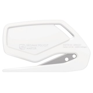 Couteau de sécurité MARTOR SECUMAX POLYCUT, blanc (10 en carton)