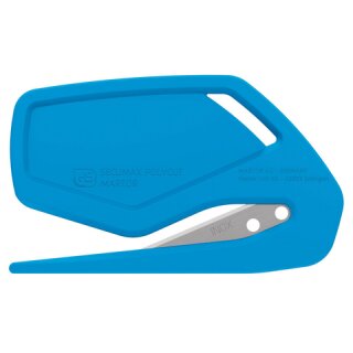 MARTOR SECUMAX POLYCUT safety knife with stainless blade, cyan (10 in a box)
