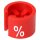 Segnataglia Mini % – rosso con stampa bianca, 100 pezzi
