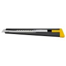 OLFA 180 Black Utility Knife 9 mm – Slim Metal Handle, Clip/Blade Snapper