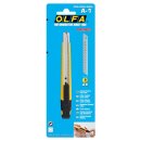 OLFA A-1 Utility Knife 9 mm – Auto-Lock with Fine Adjustment, Clip/Blade Snapper