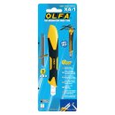 OLFA XA-1 Cutter 9 mm X-Design – Auto-Lock, grip caoutchouc, Excel Black