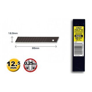 OLFA® 10 ultra sharp medium size (12.5mm) blades in a plastic case