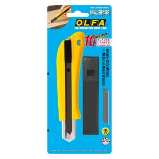 OLFA BN-AL-BB/10BB Utility Knife 18 mm – Auto-Lock, incl. 10 Spare Blades
