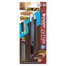 OLFA WD-AL/BRN Woody Cutter 18 mm – Auto-Lock, Holz-Verbundgriff
