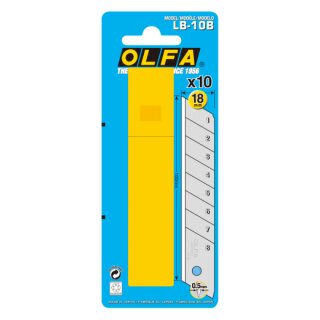 Olfa Lame 18 mm (10 pce dans blister) (LB-10B)