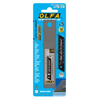 Olfa Silver Snap-Off Blade "Speed Blade" 18 mm (5 pcs on blister) (LFB-5B)