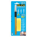 Olfa taglierina per lavori artistici con 4 lama (Ak-4)