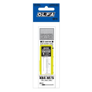 OLFA KB4-NF/5 Narrow Chisel Blades for AK-4 Art Knife – 5 pcs