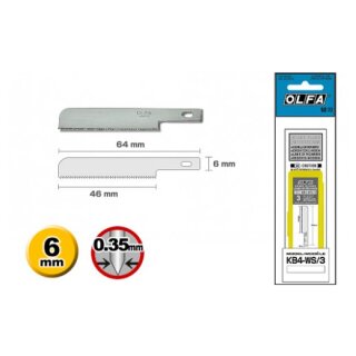 Olfa lama per segaossa larga (3 pezzi) (KB4-WS/3)