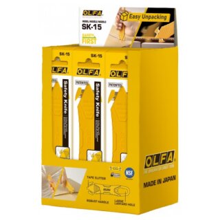Olfa Disposable knives with concealed blade, 60-piece display box (SK-15/DSB)
