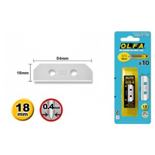 OLFA SKB-8/10B Ersatzklingen für Sicherheitsmesser SK-8 – 10 Stück