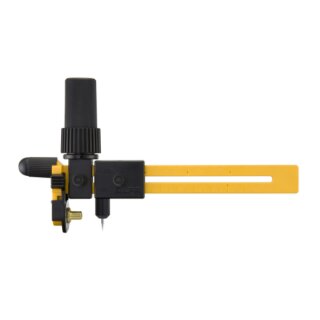 OLFA CMP-3 Compas coupeur pour tissu – lame rotative 18 mm, Ø 4–22 cm