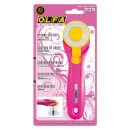 OLFA RTY-2C/PIK Rotary Cutter 45 mm – Quick Blade Change, Pink