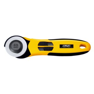 OLFA RTY-2/NS Rotary Cutter 45 mm – Quick Change, Split Blade Cover