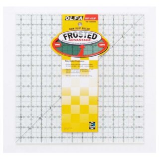 OLFA QR-12S Quilting Ruler 12.5" x 12.5" (31.8 x 31.8 cm) – Non-Slip