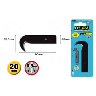 OLFA® Container with 1 hook spareblade for HOK-1 cutter (1 pcs) (HOB-1)