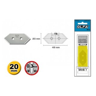 Olfa lamette (5 pezzi) (MCB-1)