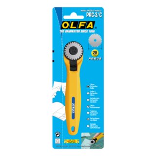 Olfa coltello per la perforazione con lama rotante 28 mm (PRC-3/C)