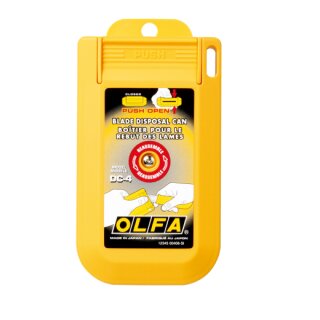 OLFA DC-4 Blade Disposal Case – Pocket Size, Push-Open Lid