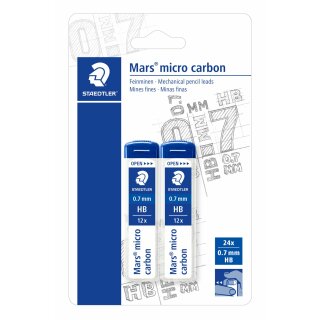 Staedtler Feinmine Mars micro 0,7mm HB 2St BK (VE=10stk)